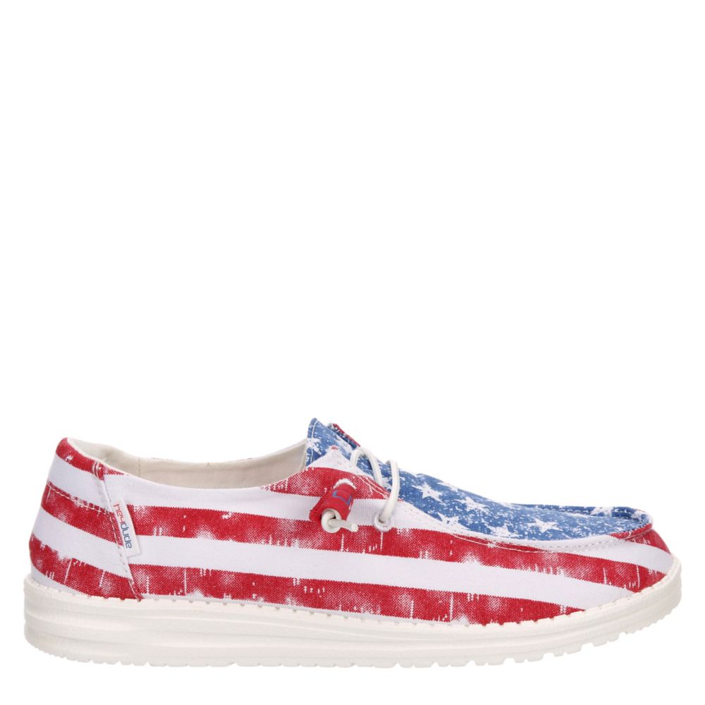Heydude Womens Wendy Patriotic Slip On Sneaker