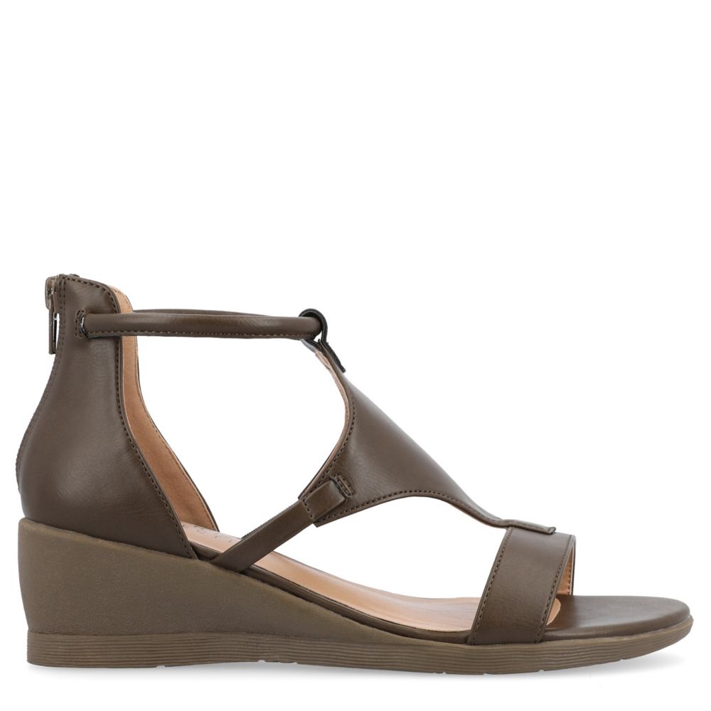 Journee Collection Womens Trayle Wide Wedge Sandal