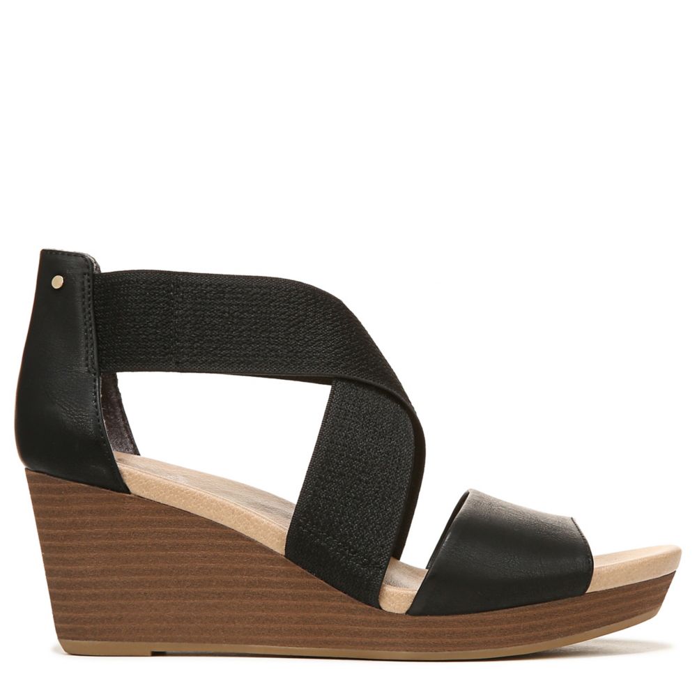 Dr. Scholls Womens Barton Band Wedge Sandal