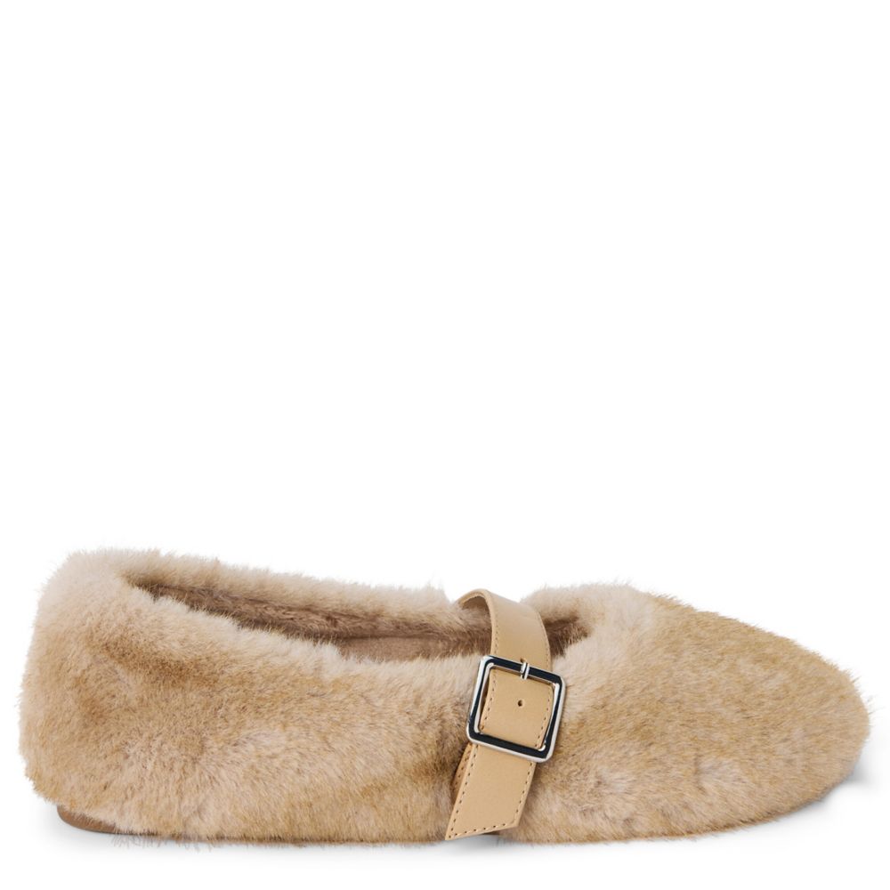 Coconuts Womens Nome Vegan Faux Fur Ballet