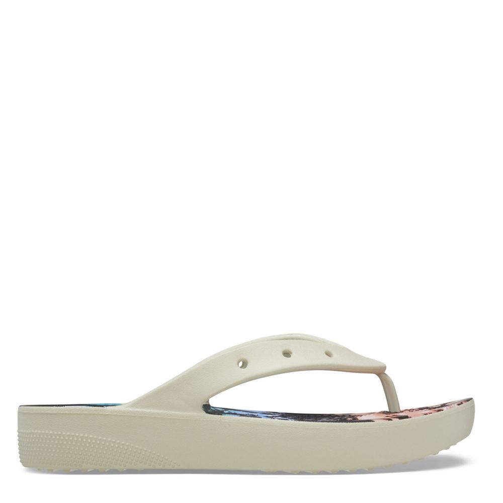 Crocs Womens Classic Platform Resort Retro Flip Flop Sandal
