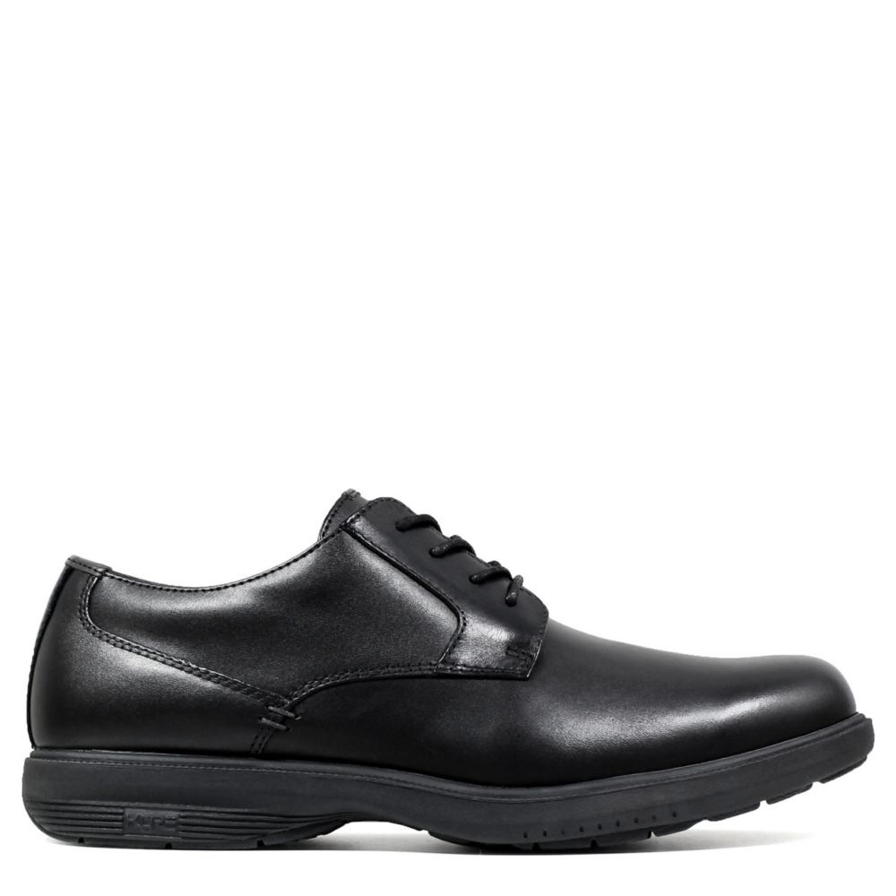 Nunn Bush Men's Marvin Slip Resistant Work Shoe  Work Safety Shoes - Black Size 8 2E