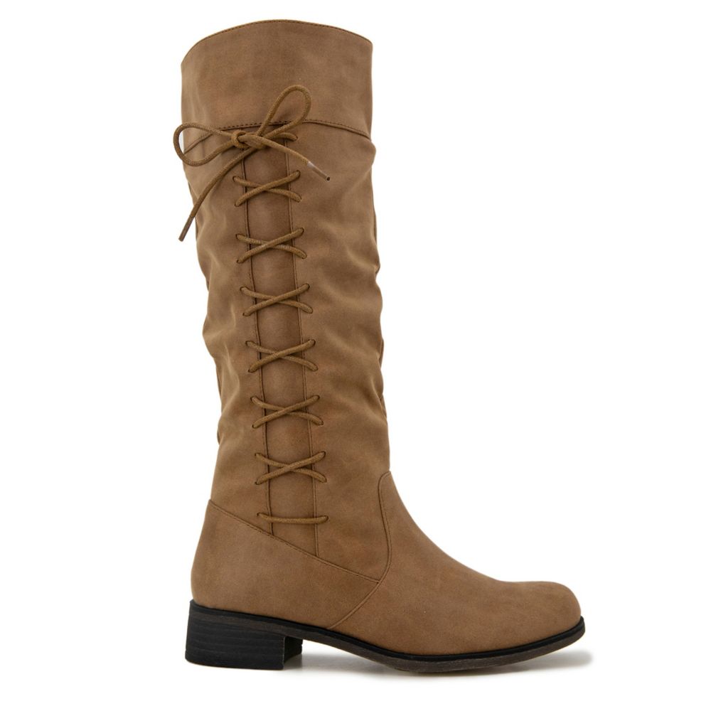 Xoxo Womens Mavise - Tall Boot With Lace Up Detail