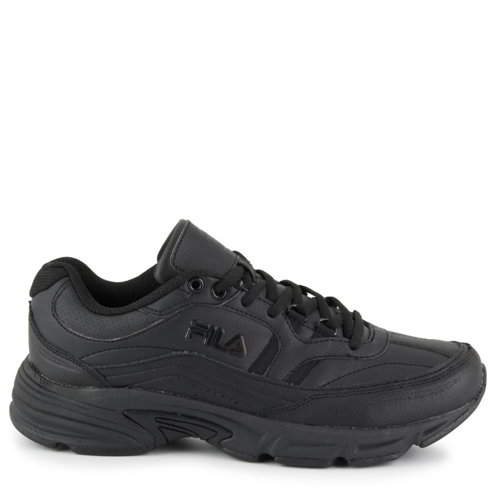 Fila Men's M Memory Workshift Slip Resistant Work Shoe  Work Safety Shoes - Black Size 9M