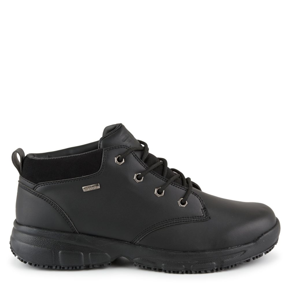 Fila Men's Mike Slip Resistant Work Shoe  Work Safety Shoes - Black Size 8.5M