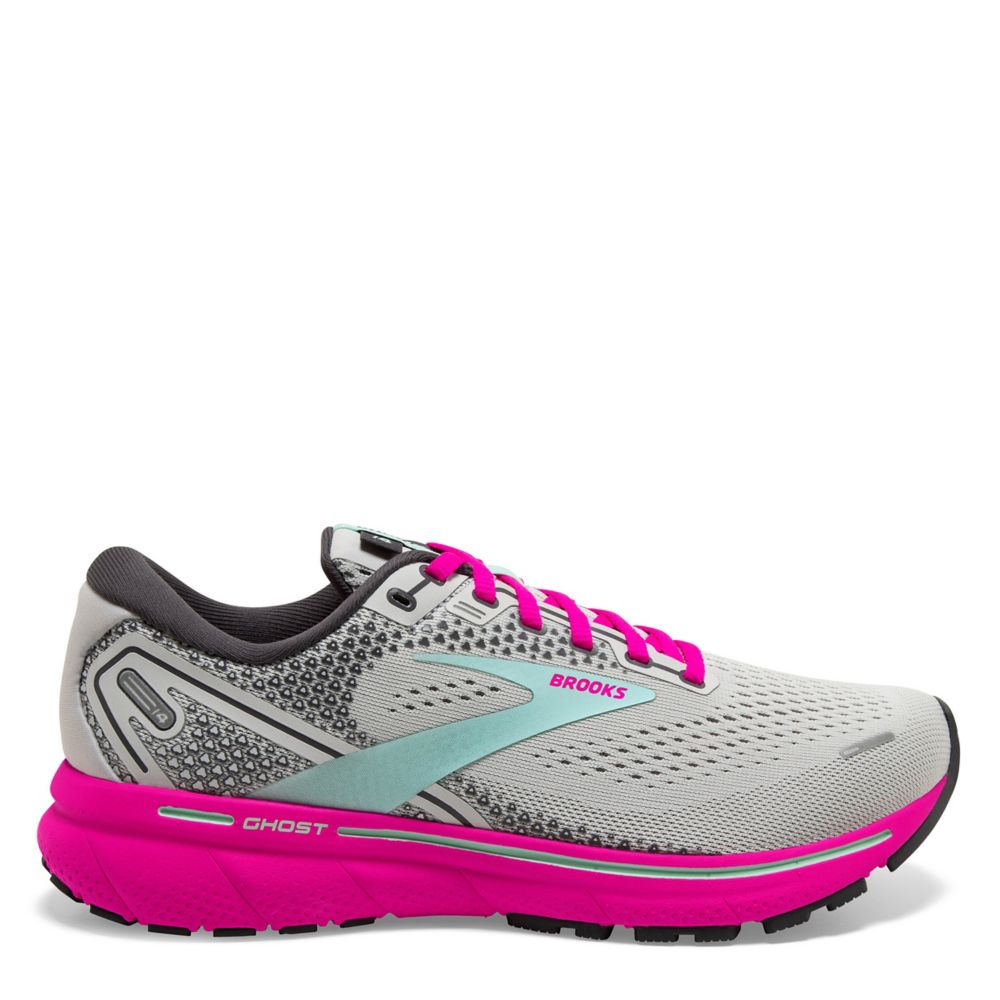 Brooks Womens Ghost 14 Running Shoe  - Pale Grey Size 7M