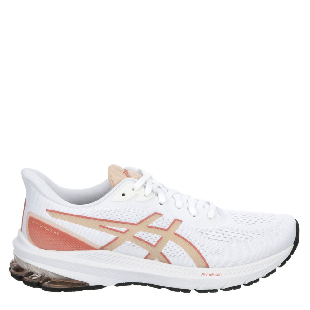 Asics Womens Gt-1000 12 Running Shoe  - White Size 8M