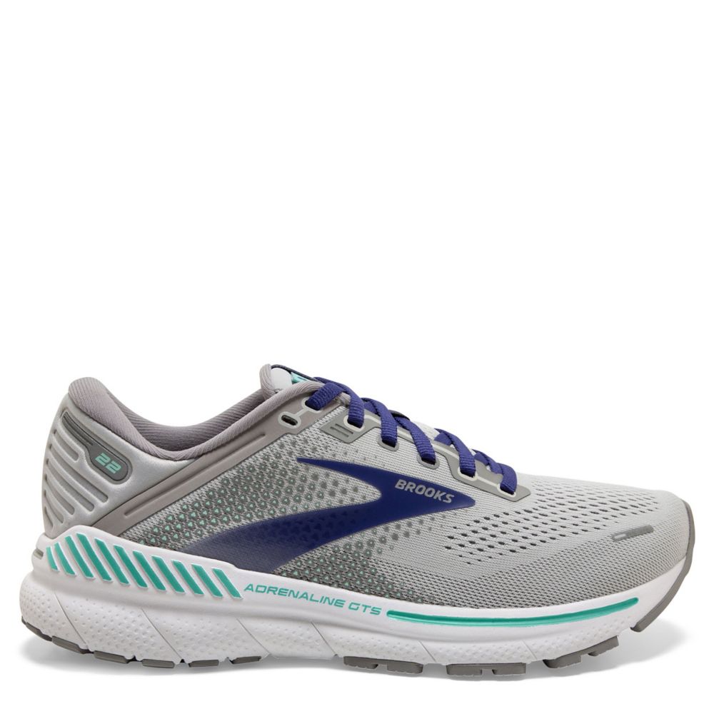 Brooks Womens Adrenaline Running Shoe  - Grey Size 6M
