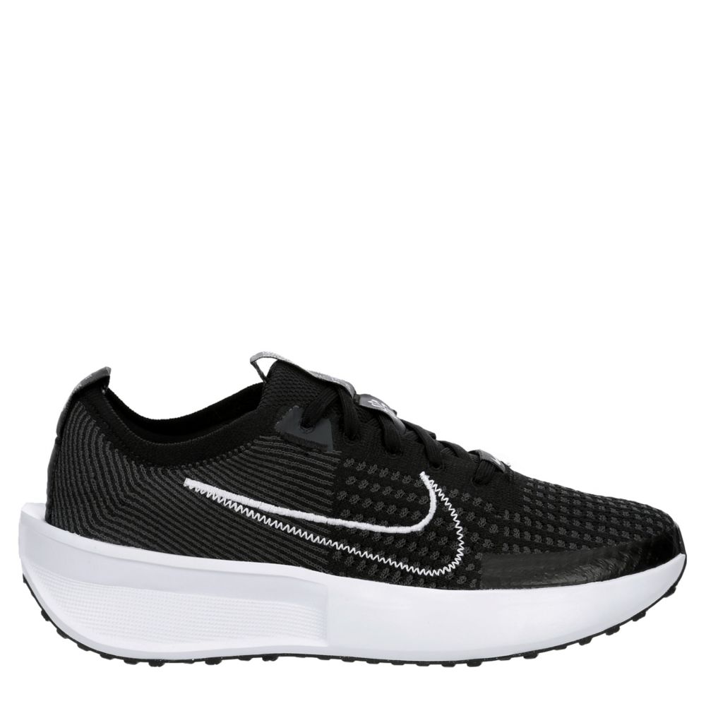 Nike Womens Flyknit Interact Running Shoe  - Black Size 6M