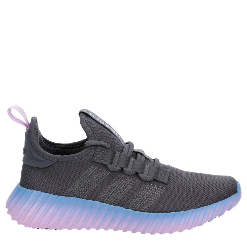 Adidas Womens Kaptir Flow Running Shoe  - Dark Grey Size 4M