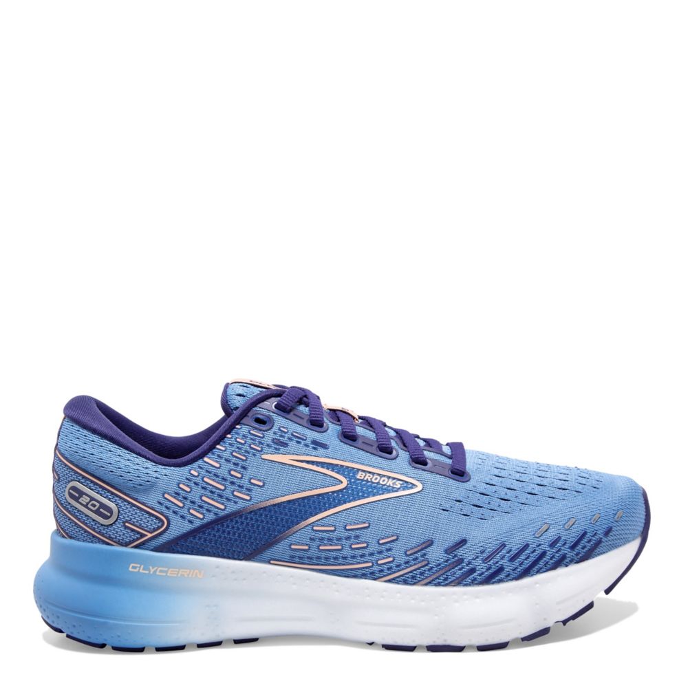 Brooks Womens Glycerin 20 Running Shoe  - Blue Size 7.5M