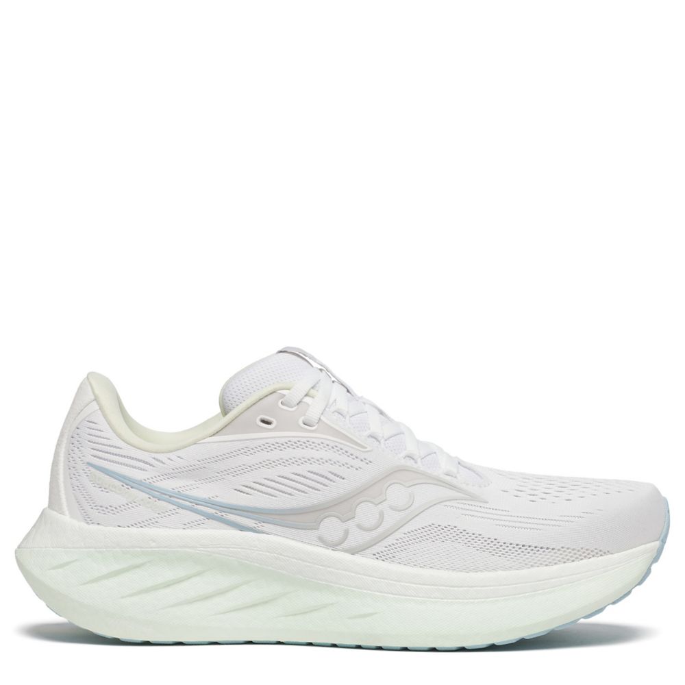 Saucony Womens Ride 18 Running Shoe - White Size 6.5M