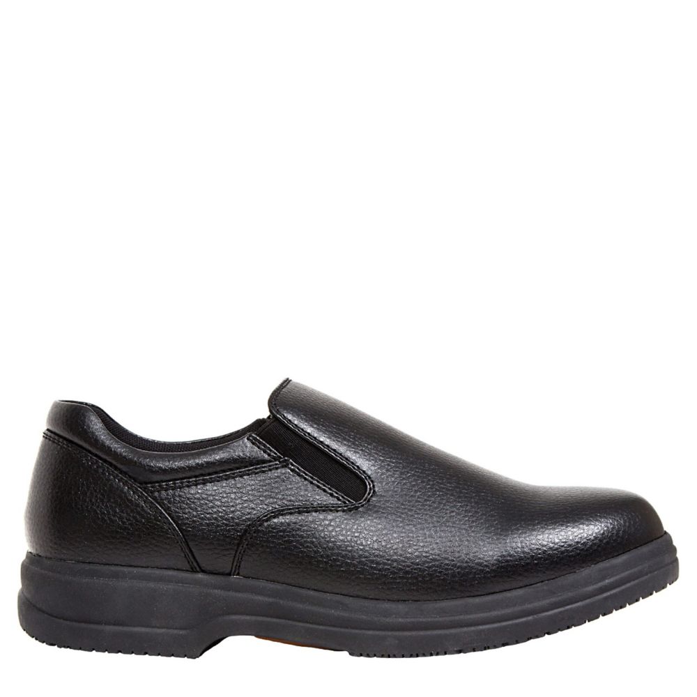 Deer Stags Men's Manager Slip Resistant Work Shoe  Work Safety Shoes - Black Size 7M