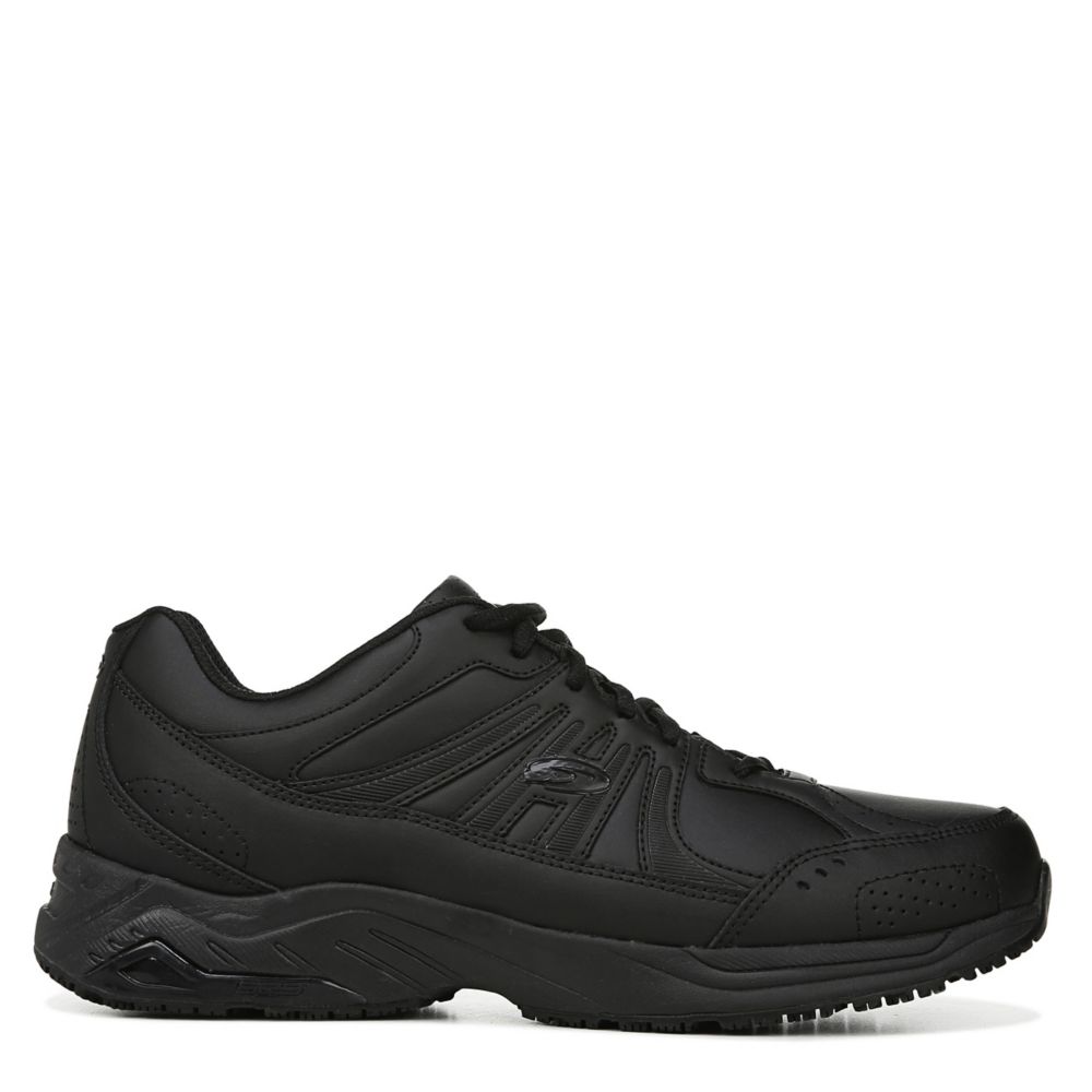 Dr. Scholls Men's Titan 2 Slip Resistant Work Shoe  Work Safety Shoes - Black Size 8W