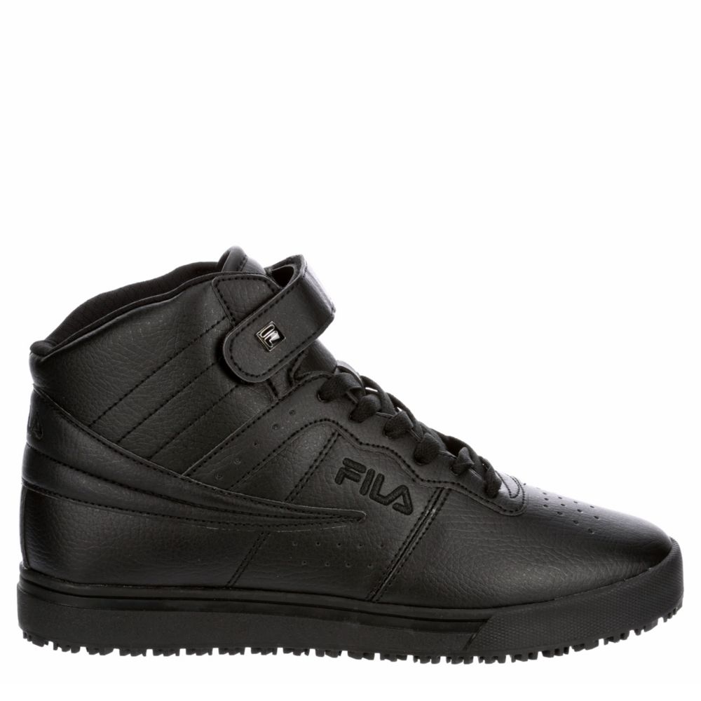 Fila Womens Vulc 13 Sr Slip Resistant Work Shoe  Work Safety Shoes - Black Size 5M