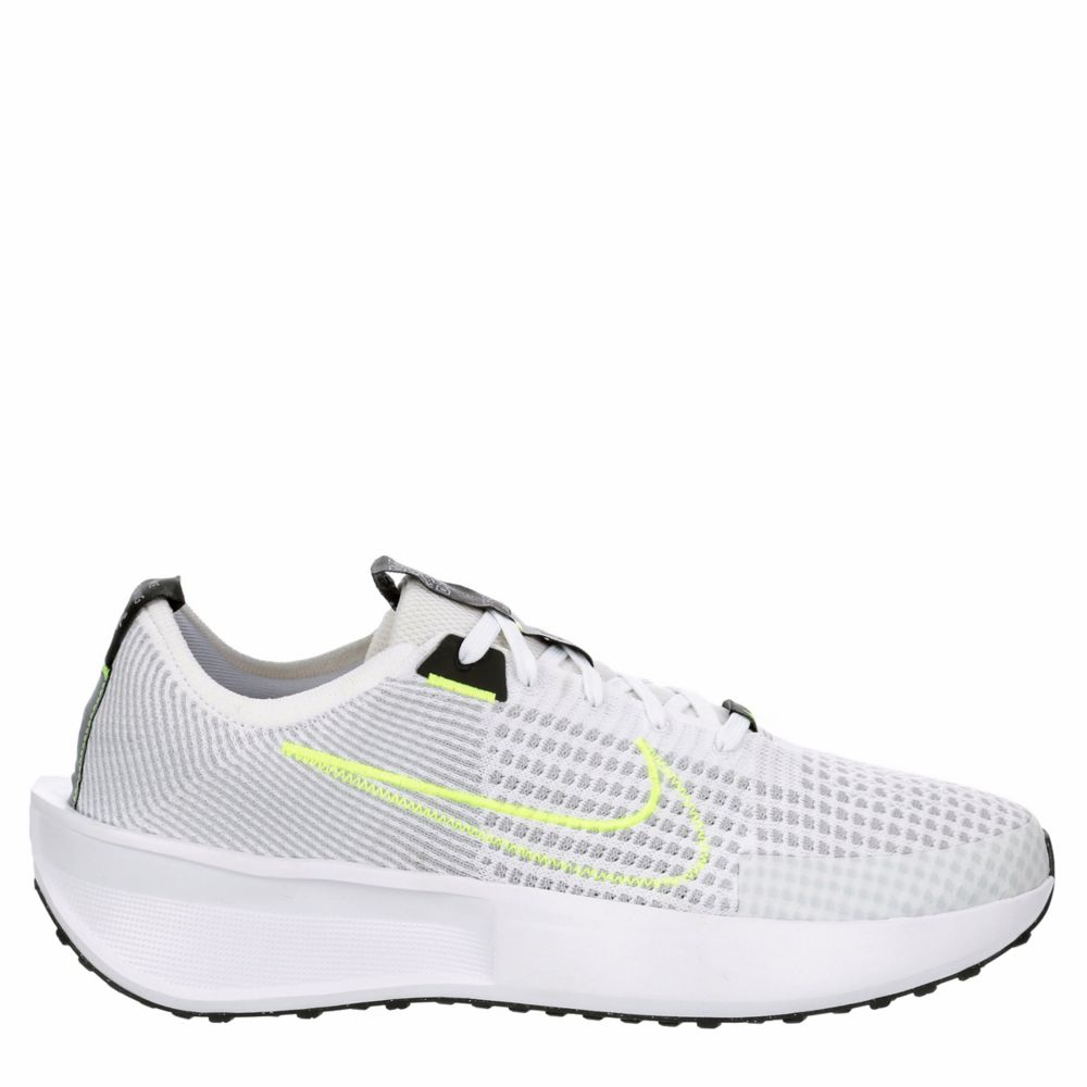 Nike Men's Flyknit Interact Run Running Shoe  - White Size 6M