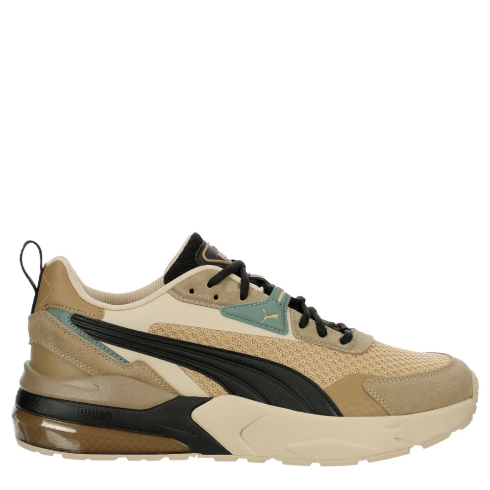 Puma Men's Vis2K Sneaker  Running Sneakers - Tan Size 13M