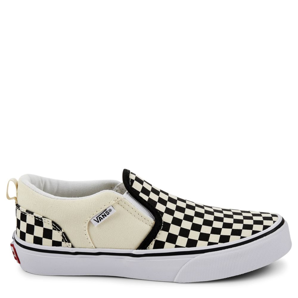 Vans Boys Little-Big Kid Asher Checkerboard Slip On Sneaker