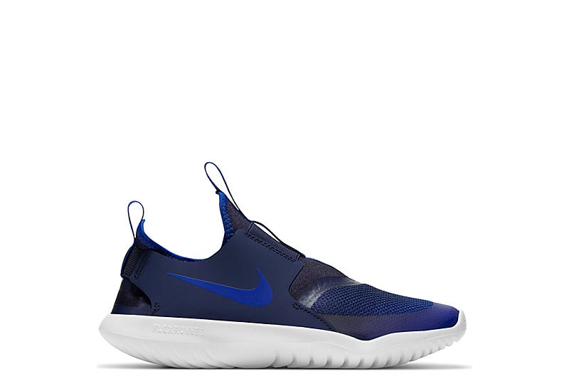 Nike Boys Flex Runner Slip On Sneaker  Running Sneakers - Blue Size 12.5M