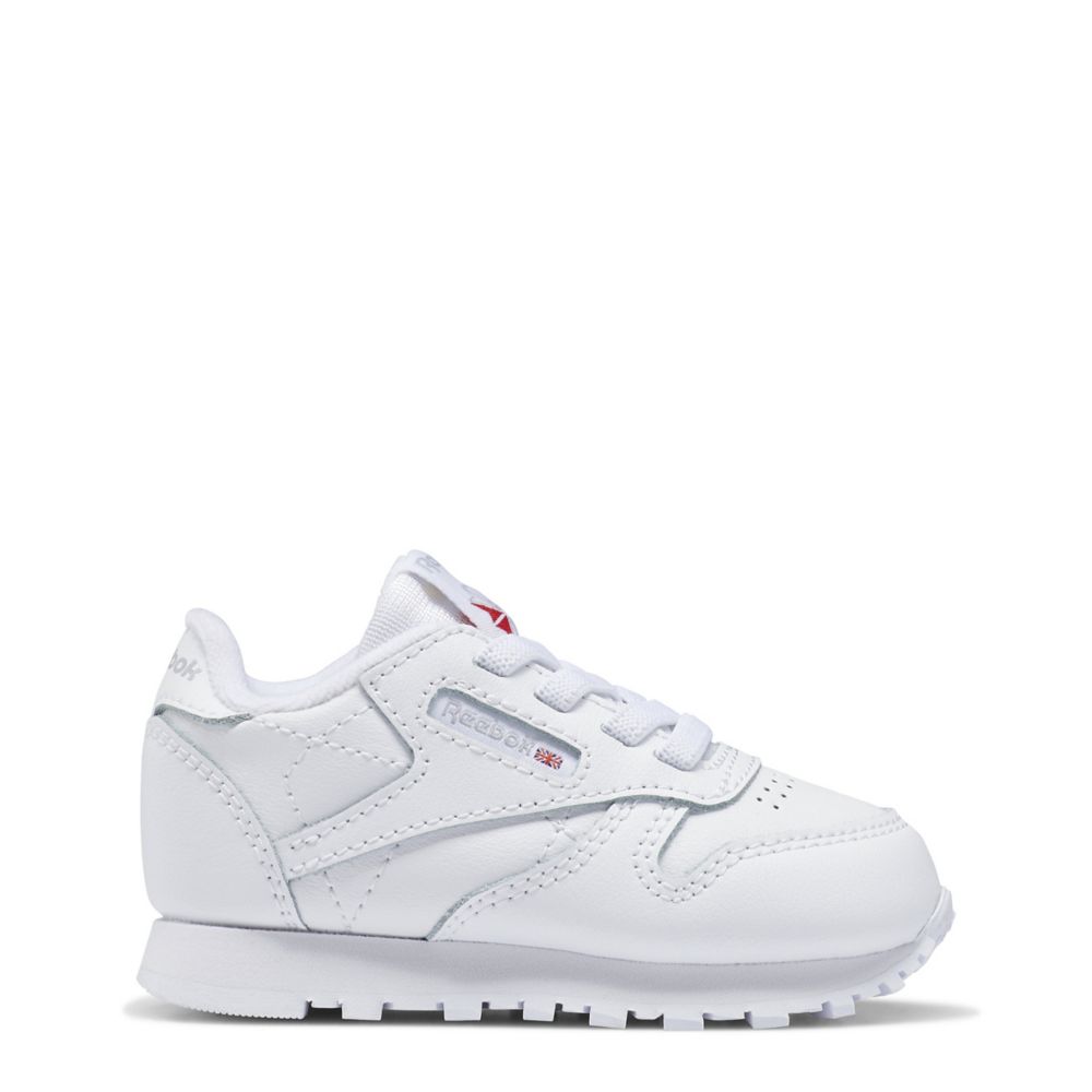 Reebok Boys Toddler Classic Leather Sneaker  Running Sneakers - White Size 6M