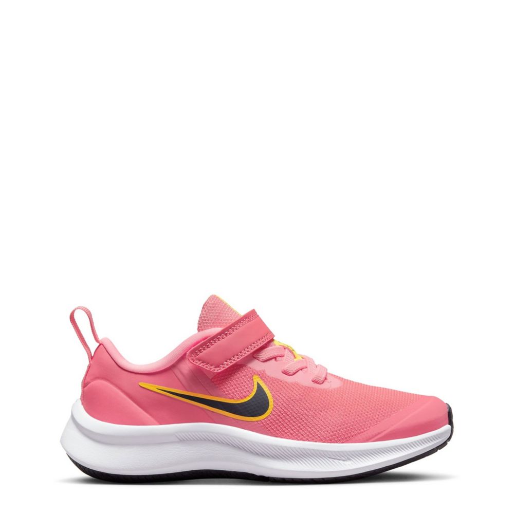 Nike Girls Little Kid Star Runner 3 Slip On Sneaker  Running Sneakers - Coral Size 13.5M