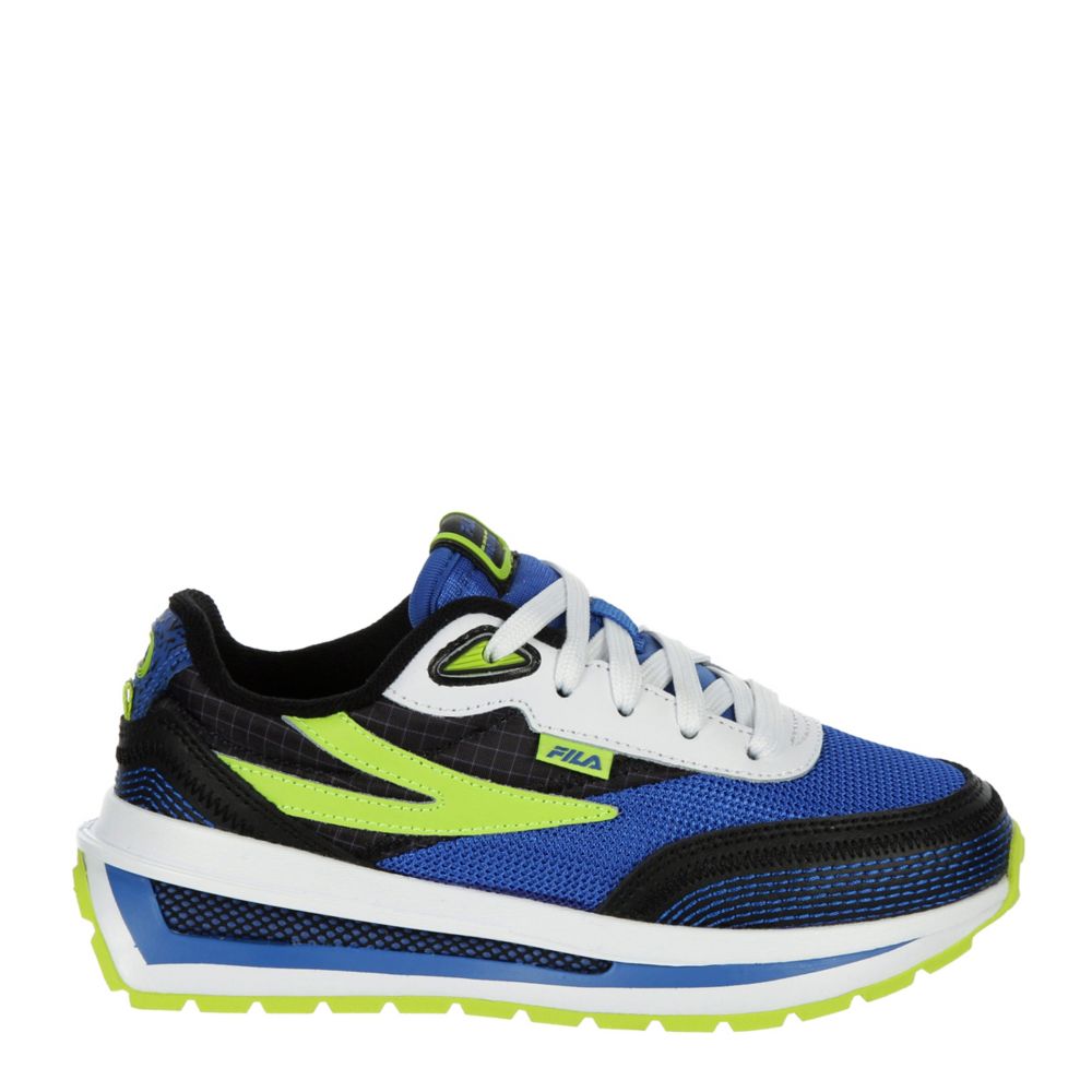 Fila Boys Little Kid Renno Sneaker  Running Sneakers - Blue Size 2.5M