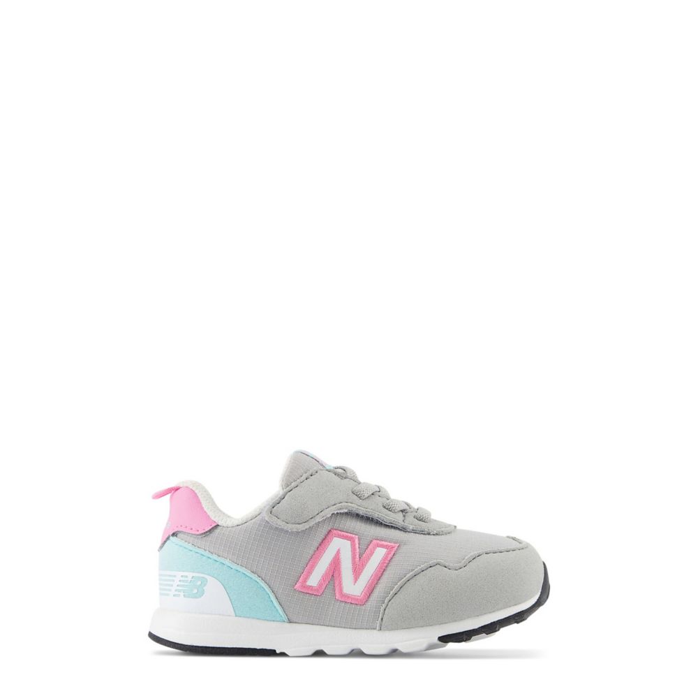 New Balance Girls Infant-Toddler 515 Sneaker  Running Sneakers - Grey Size 5.5M
