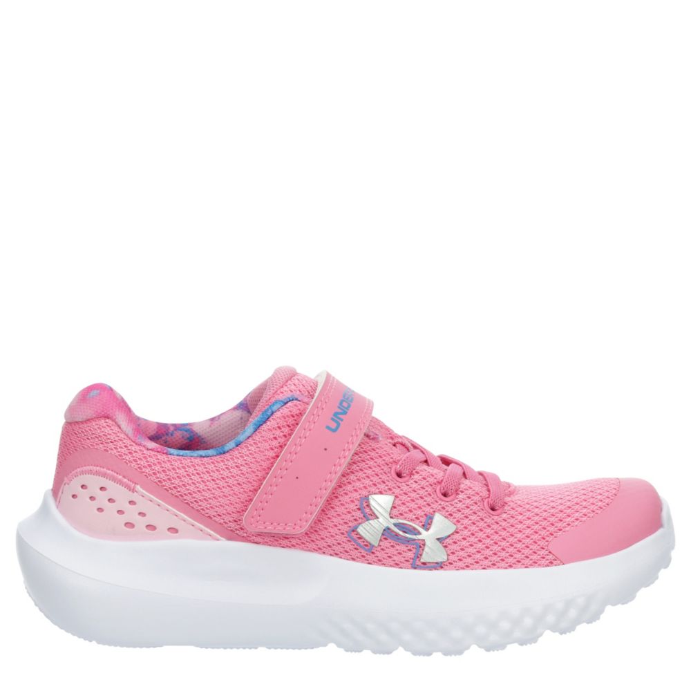 Under Armour Girls Little Kid Surge 4 Sneaker  Running Sneakers - Pink Size 11M