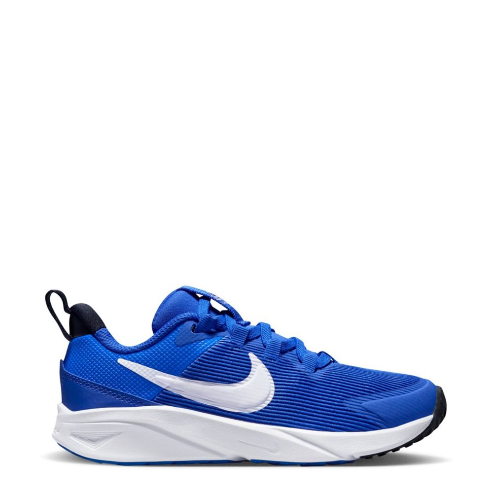 Nike Boys Little Kid Star Runner 4 Sneaker  Running Sneakers - Bright Blue Size 1M