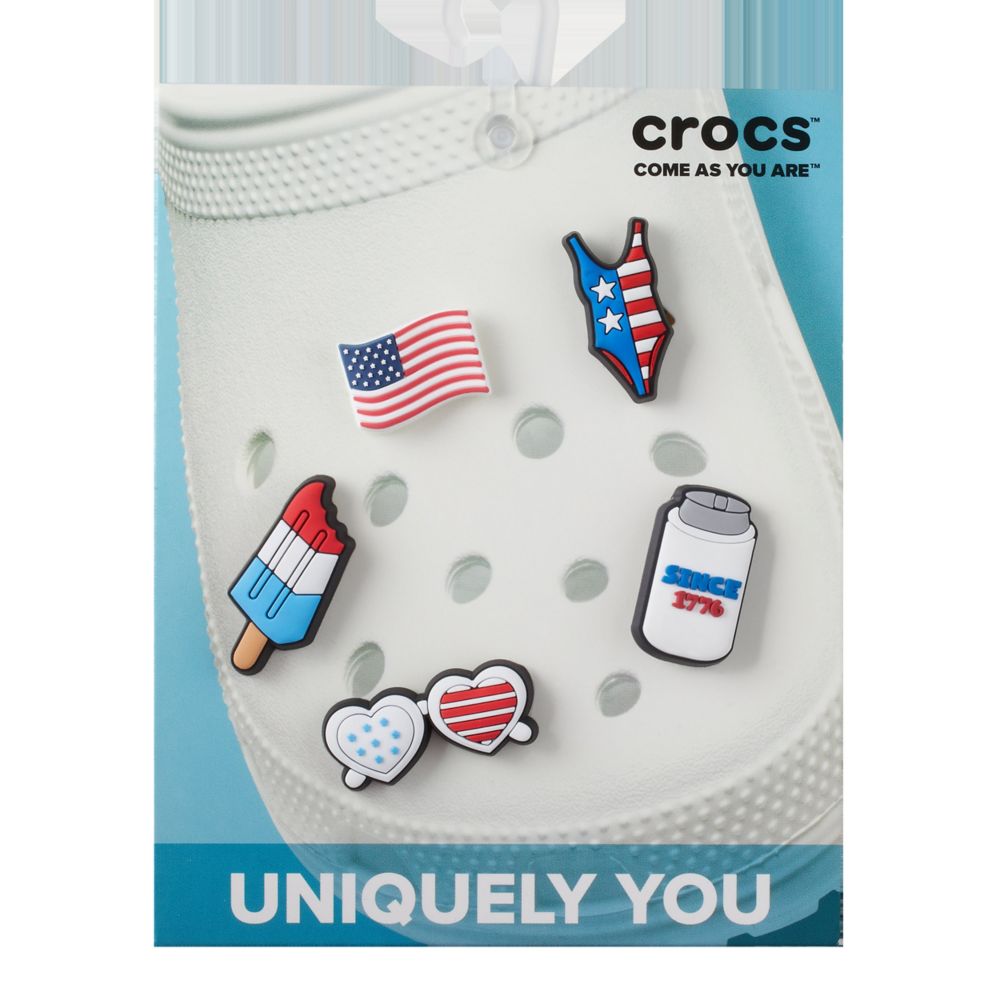 Crocs Unisex Usa 5 Pack Jibbitz