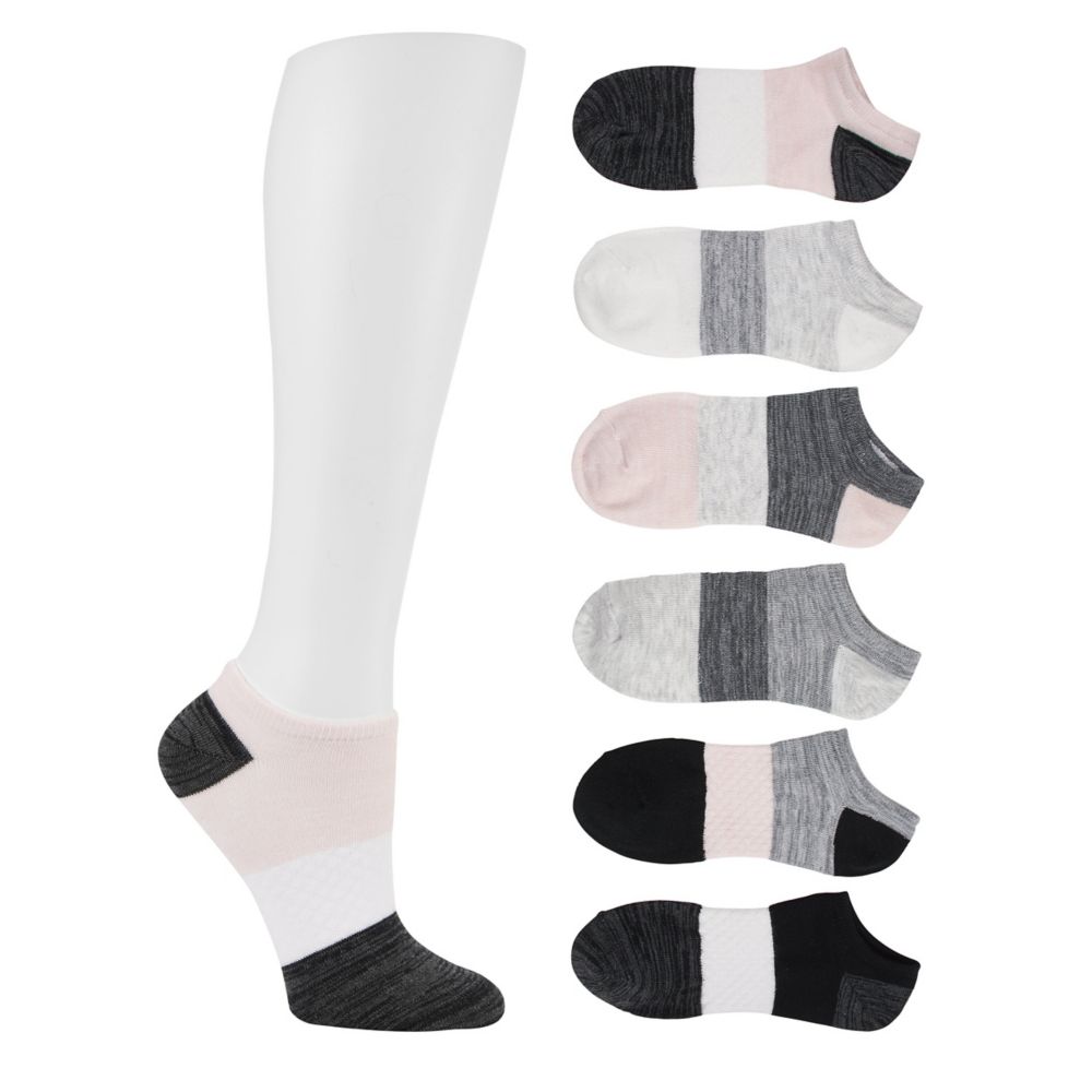Sof Sole Womens Quilted Arch No Show Socks 6 Pairs