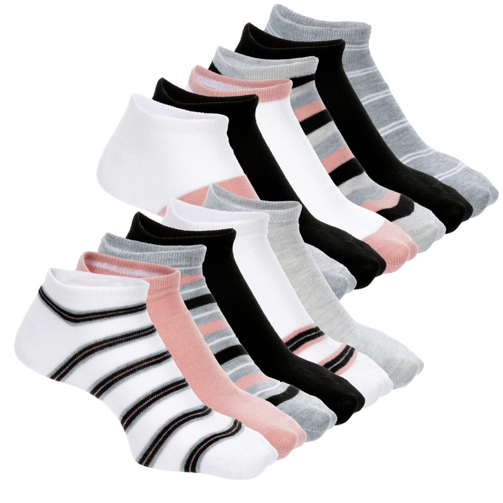 Madden Girl Womens Low Cut Socks 12 Pairs