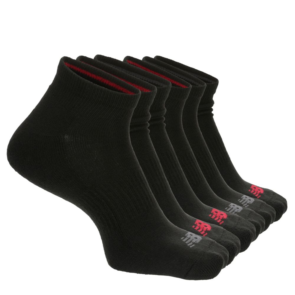New Balance Men's Athletic Quarter Socks 6 Pairs
