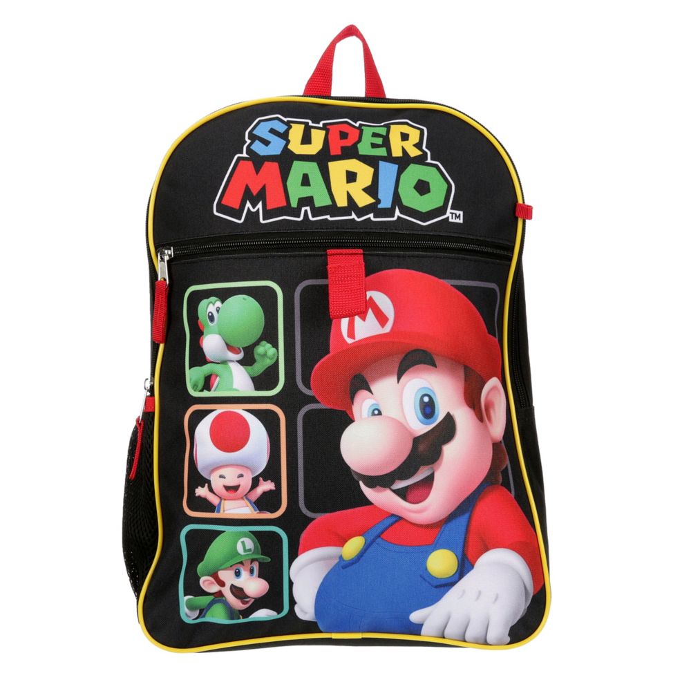 Super Mario Boys 5 Piece Set Backpack