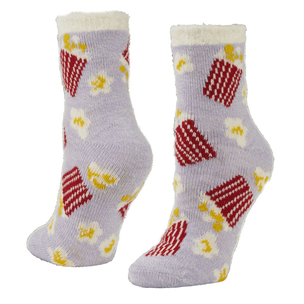 Fireside Womens Popcorn Slipper Sock 1 Pair Socks