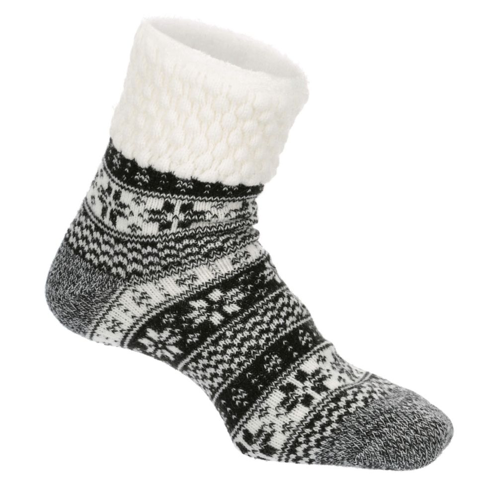 Fireside Womens Snowflake Slipper Sock 1 Pair Socks