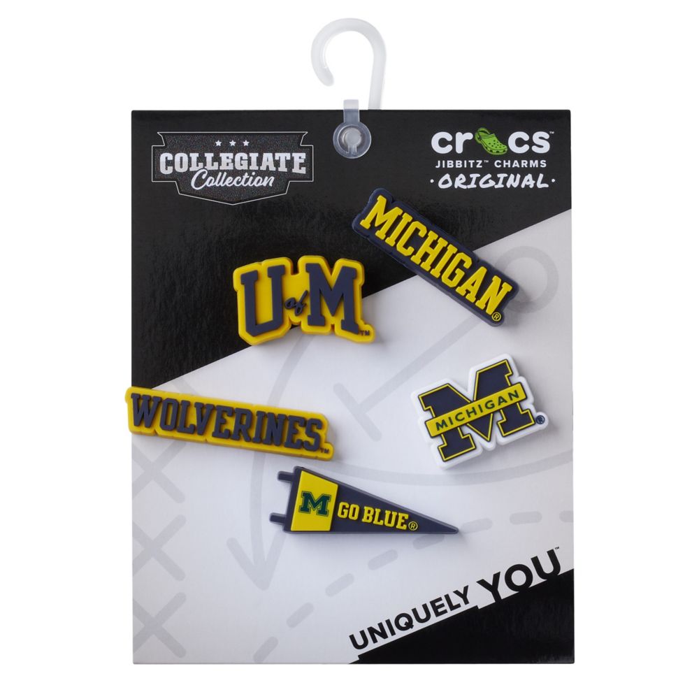 Crocs Unisex University Of Michigan 5 Pack Jibbitz