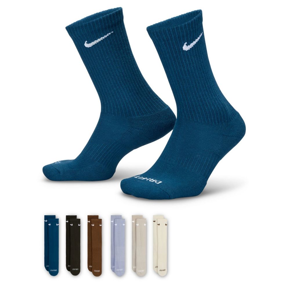 Nike Men's Medium Everyday Cushioned Crew Socks 6 Pairs