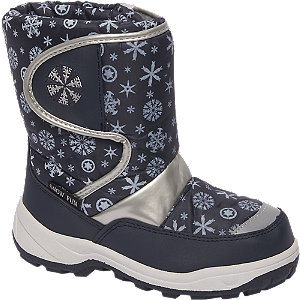 Blauwe snowboot klittenband