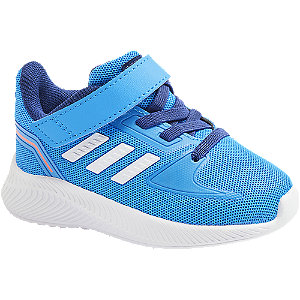 Modré detské tenisky na suchý zips Adidas Runfalcon 2.0
