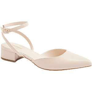 Svetloružové slingback lodičky Graceland