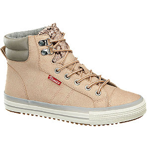 Venice Roze halfhoge sneaker glitter