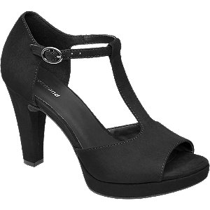 Čierne sandále na platforme Graceland