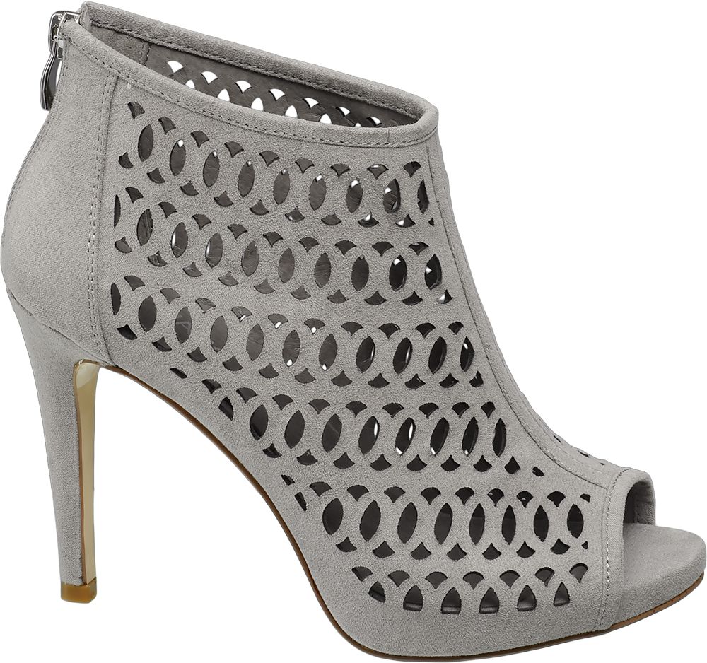 Szpilki damskie peep-toe Catwalk popielate