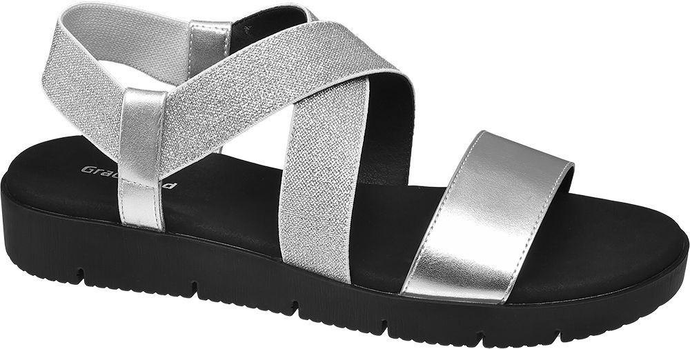 Graceland - Metalické sandály