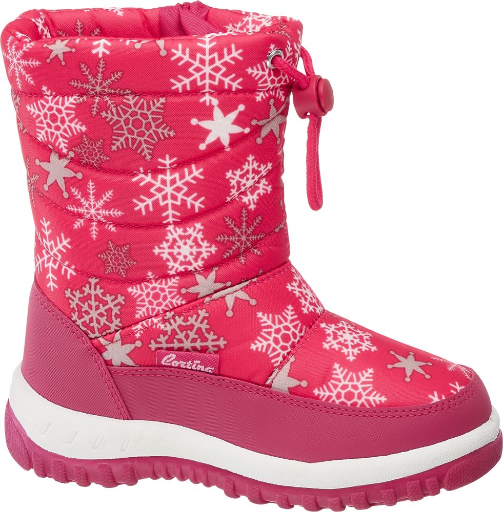 Cortina - Růžové dívčí sněhule Cortina se zipem A102:17561747