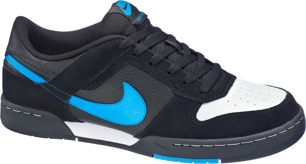 Nike lederen sneaker blauw-zwart