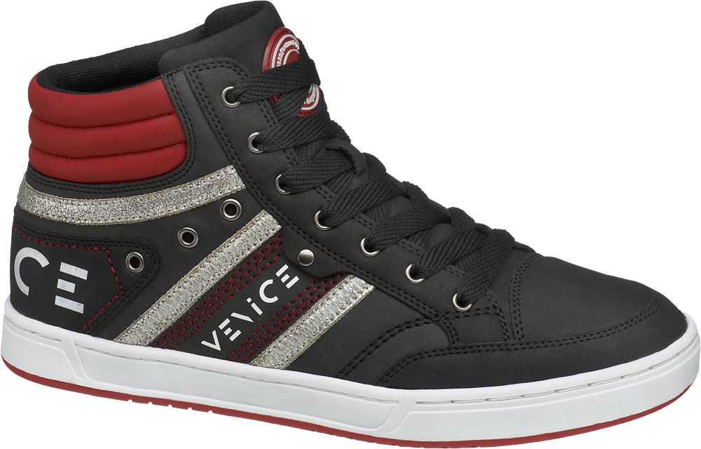 Venice trendy sneaker rood