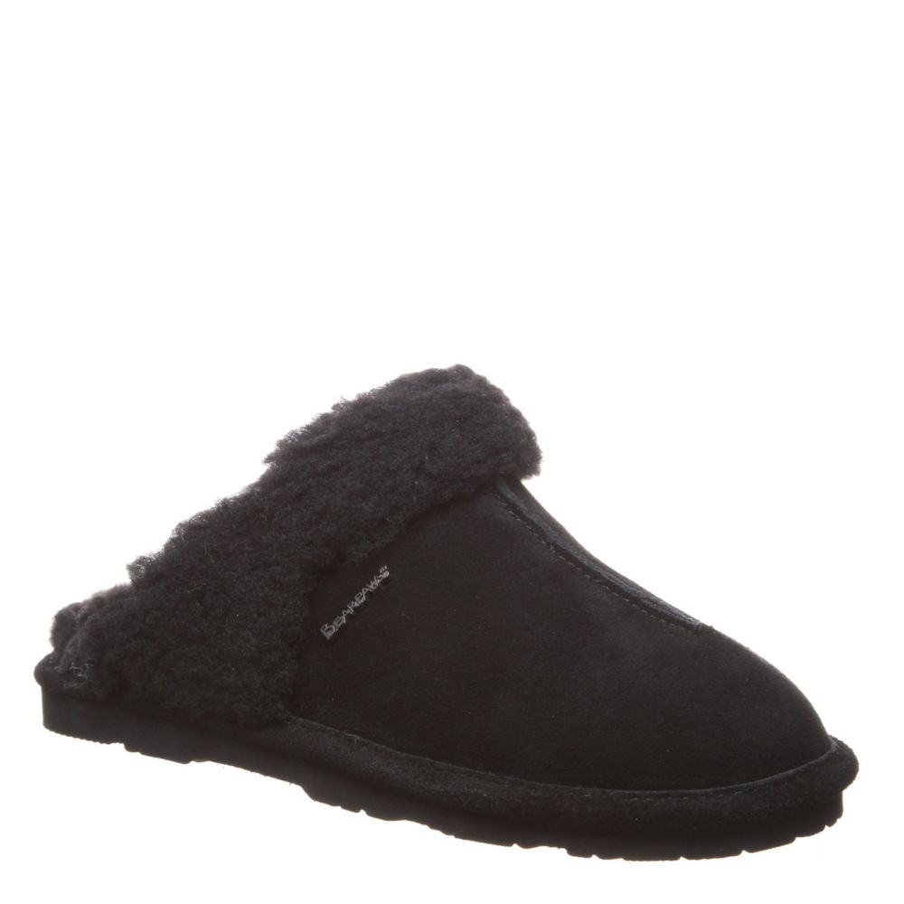 bearpaw slippers black