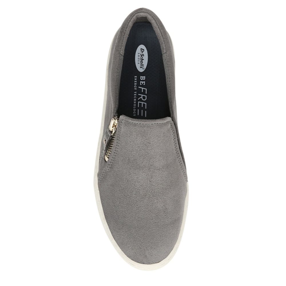 dark grey slip on sneakers